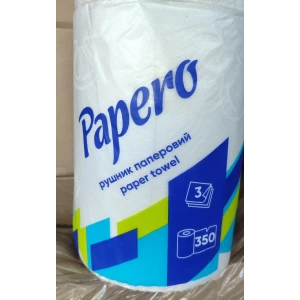 Изображение товара -  Рушник целюлозний “Papero“ Джамбо 3ш. 350арк. 1рул. RL080