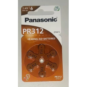 Изображение товара - Батарейка PR312 /6LB Panasonic ,1.4v Блістер-6шт.