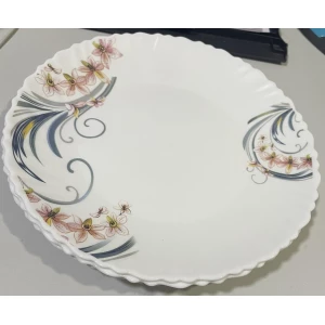 Изображение товара -  Тарілка обідня Wave Vittora Хвиля“Квіткові вензеля“ 220мм, пач.-12шт. V-220FM