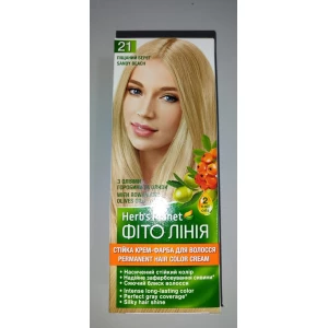 Изображение товара -  Стійка крем-фарба для волосся “Фіто лінія“ Herbs Planet №21 Піщаний Берег