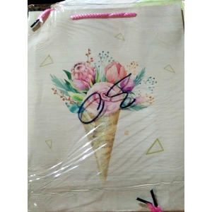 Изображение товара - Подарунковий пакет пап. № 34 Квіти, пач.-12шт.