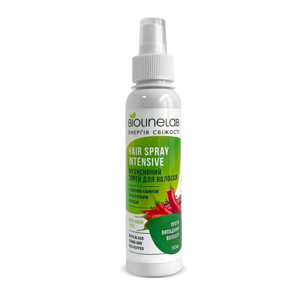 Інтенсивний спрей для волосся з чорним кмином та червоним перцем, 150 мл