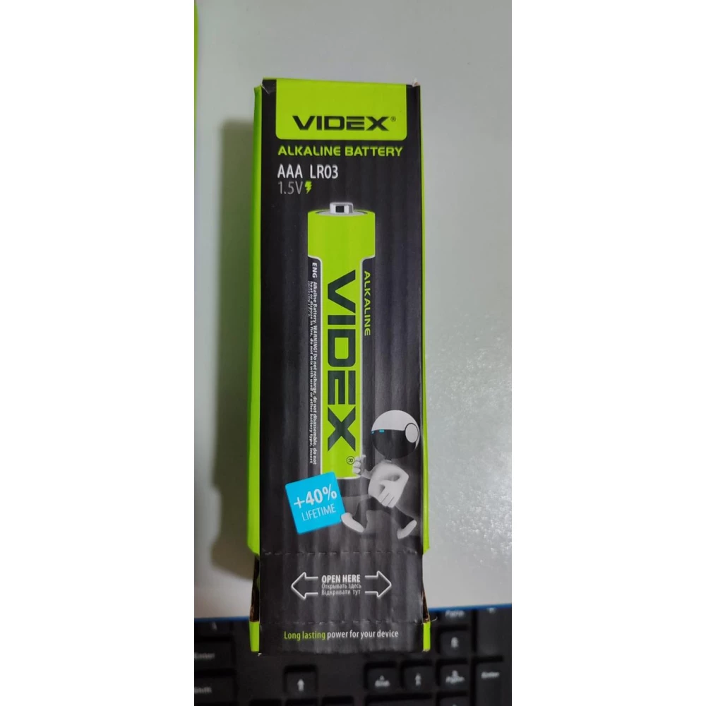 Батарейка Videx калюжна LR03 AAA 60 шт.