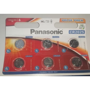 Изображение товара - Батарейка PANASONIC CR2025 Lithium, 3V, Блістер-6шт. (ЗА ШТУКУ)
