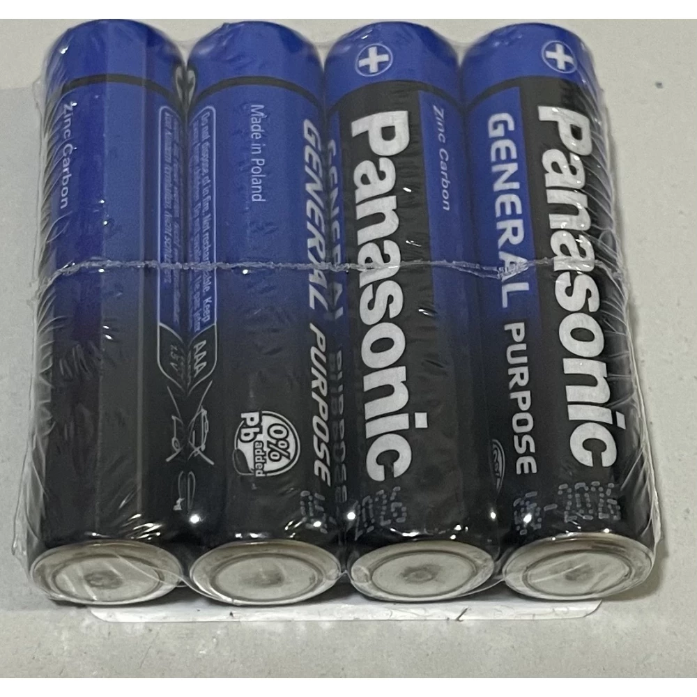 Батарейка PANASONIC General Purpose СПАЙКА /ААA/, LR03, 1*4шт, пак.-60шт. (ЗА ШТУКУ)