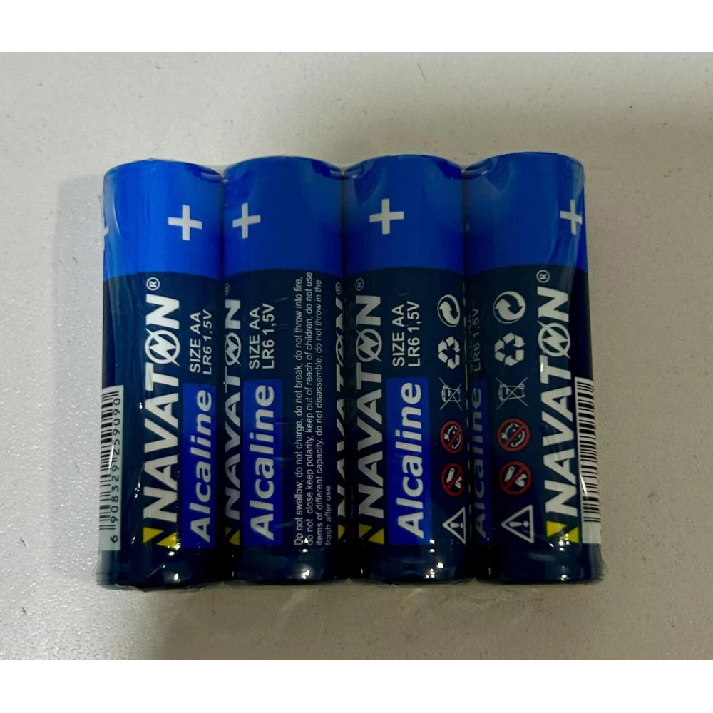 Батарейка NAVATON Alkaline 4AA-LR6-4S спайка 4 шт.