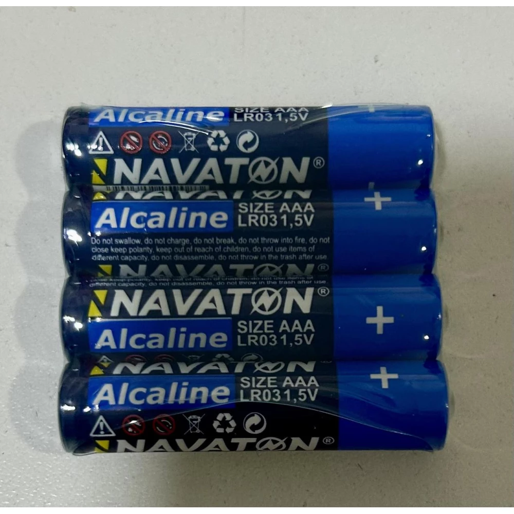 Батарейка NAVATON Alkaline 4AAA-LR03-4S спайка 4 шт. пач.-24шт.