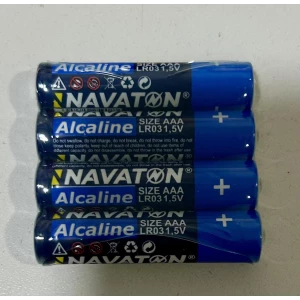 Изображение товара - Батарейка NAVATON Alkaline 4AAA-LR03-4S спайка 4 шт. пач.-24шт.