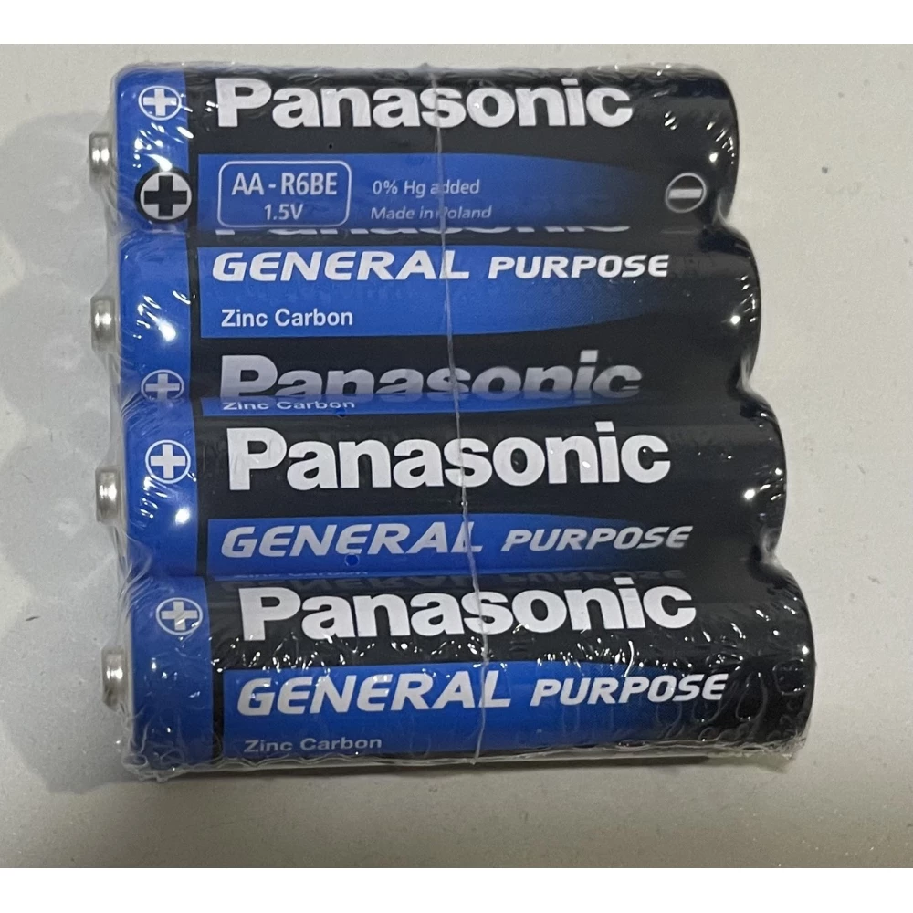 Батарейка PANASONIC General Purpose СПАЙКА /АА/LR06, 1*4 шт., пак.-60шт. (ЗА ШТУКУ)