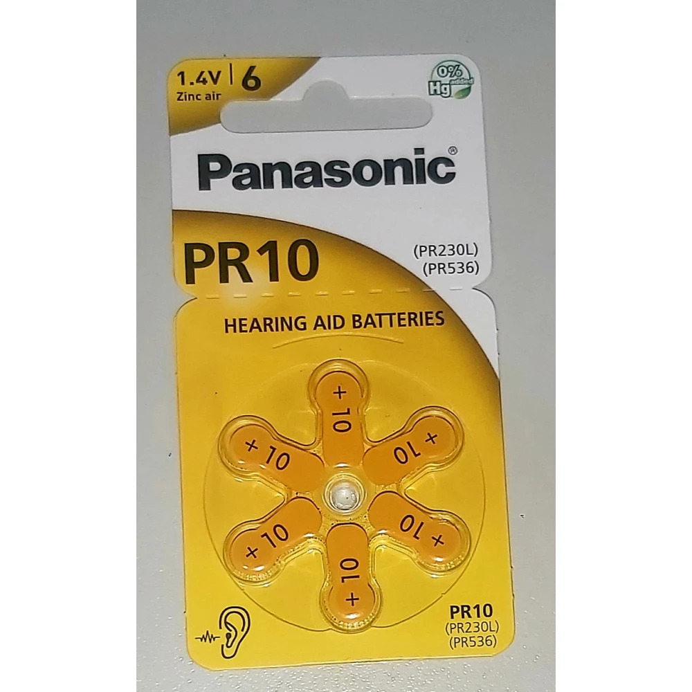 Батарейка PR10 230/6LB Panasonic ,1.4v Блістер-6шт.