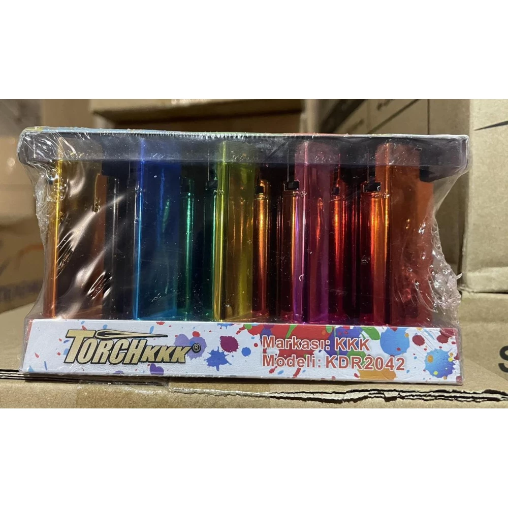 Запальничка Турбо МЕТАЛ ККК No 2042, пач.-35шт.