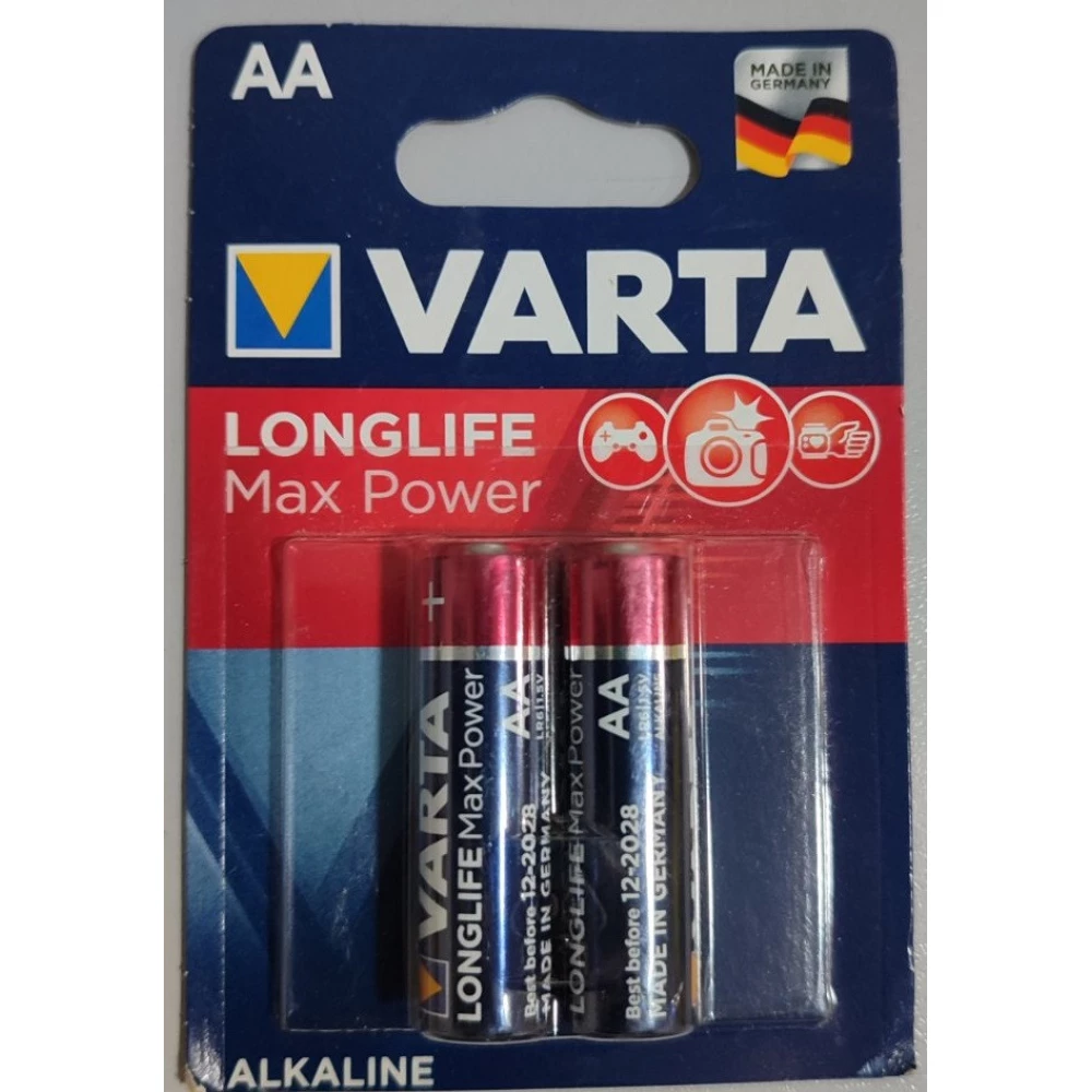 Батарейка Varta MAX pover LR6 AA  блістер.-2шт