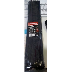 Изображение товара -  Хомут  нейлоновий 5*400 багаторазовий  чорний уп. 100 шт. Haisser