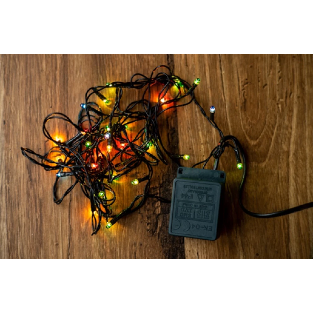 Гірлянда Електро лінійна, кольорова, 30 ламп, 3м., 8 режимів, 220/ 5W  01009