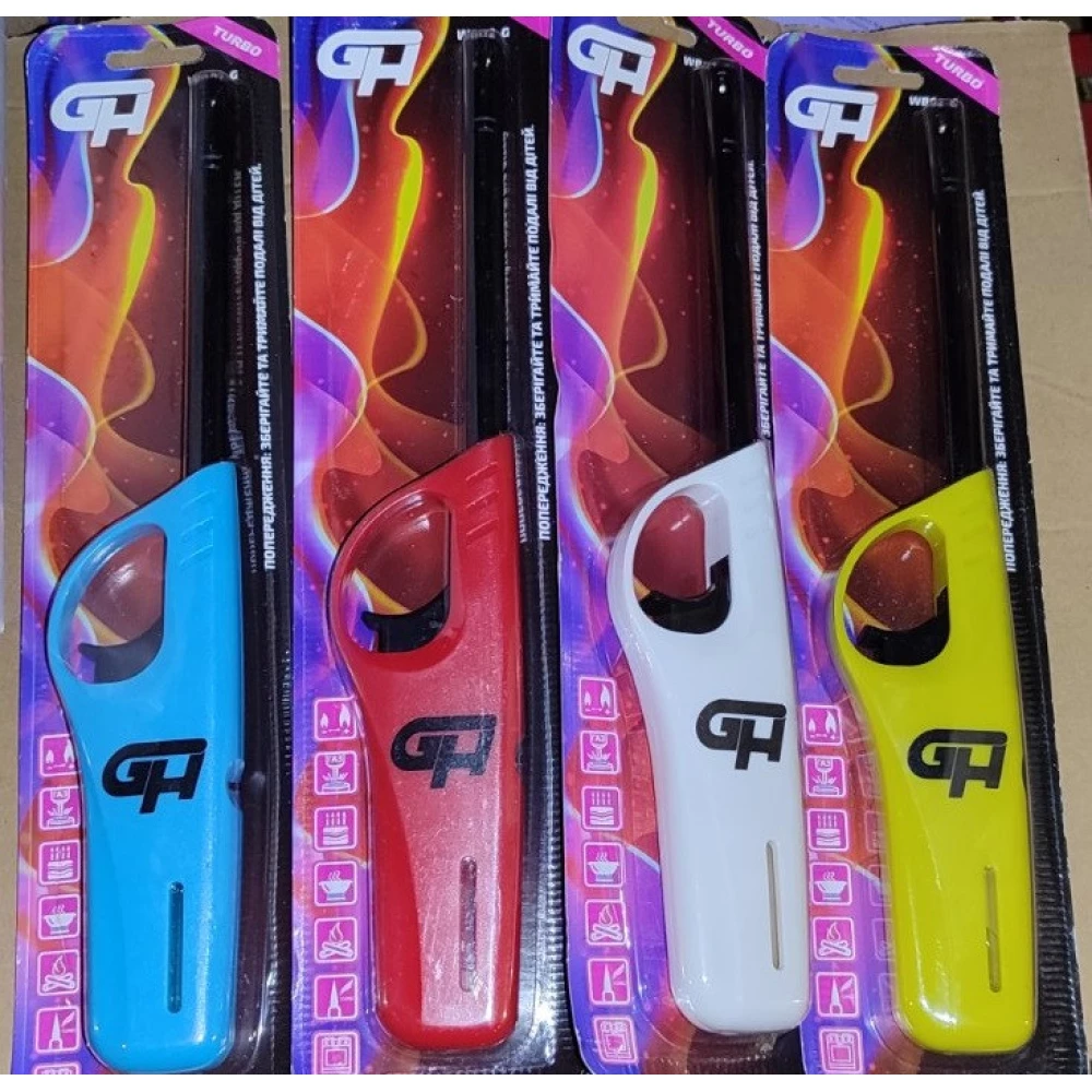 Запальничка побутова Turbo — WB02G BBQ (дозаправляння) (GH)