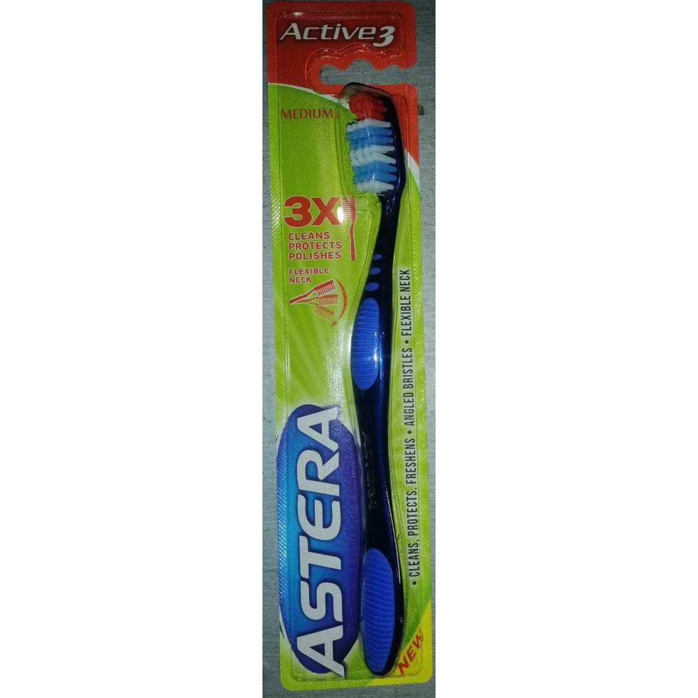 Зубна щітка Astera Active 3 Medium (середньої жорсткості)