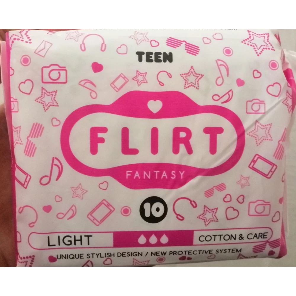 FantasyFLIRT прокл д/крит днів ultra - cotton&care, teen - 3 краплі, 240 мм/уп=10шт