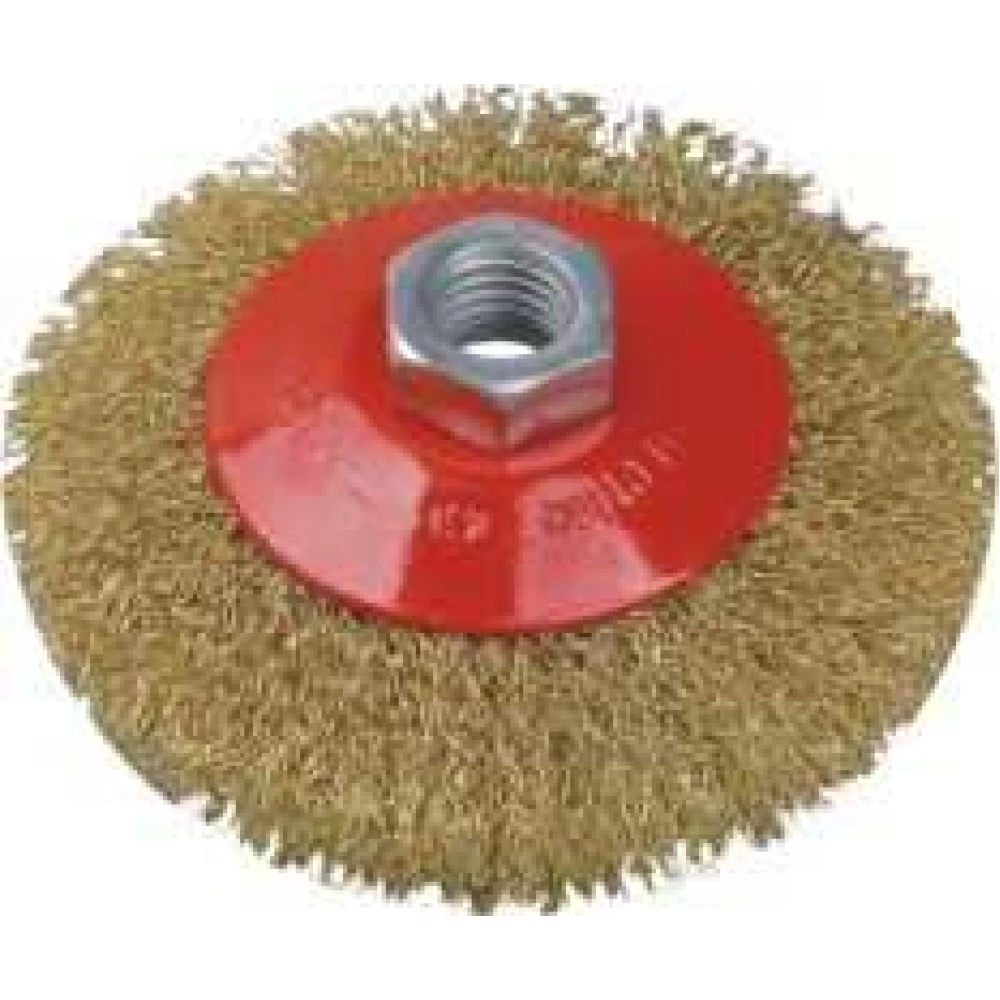 Щітка конусна із гофрованої проволки,100мм, М14  Werk WE107500/71326812