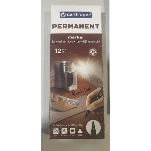 Изображение товара -  Маркер чорний Centropen тонкий уп-12шт.