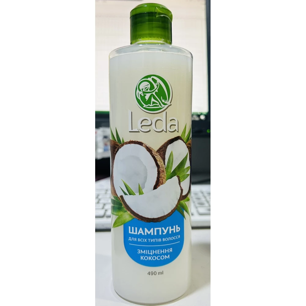 Шампунь Leda (Леда) “Зміцнення кокосом“ для всіх типів волосся 490 ml