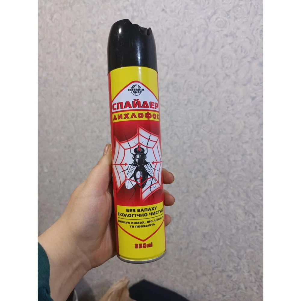 Дихлофос “СПАЙДЕР“ без запаху червоній 330 мл (12шт/48ящ)