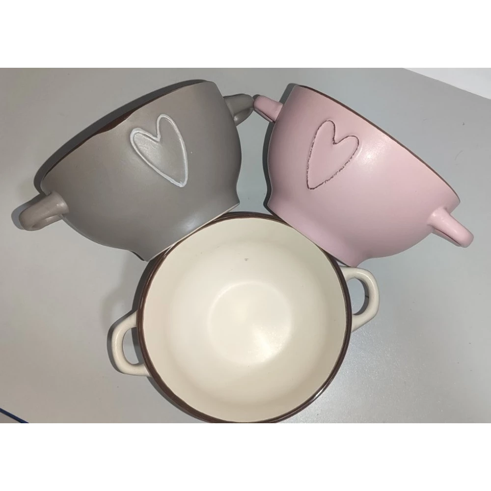 Бульйонниця Безмежна любов з вушками , Vittora 140мм,  650мл