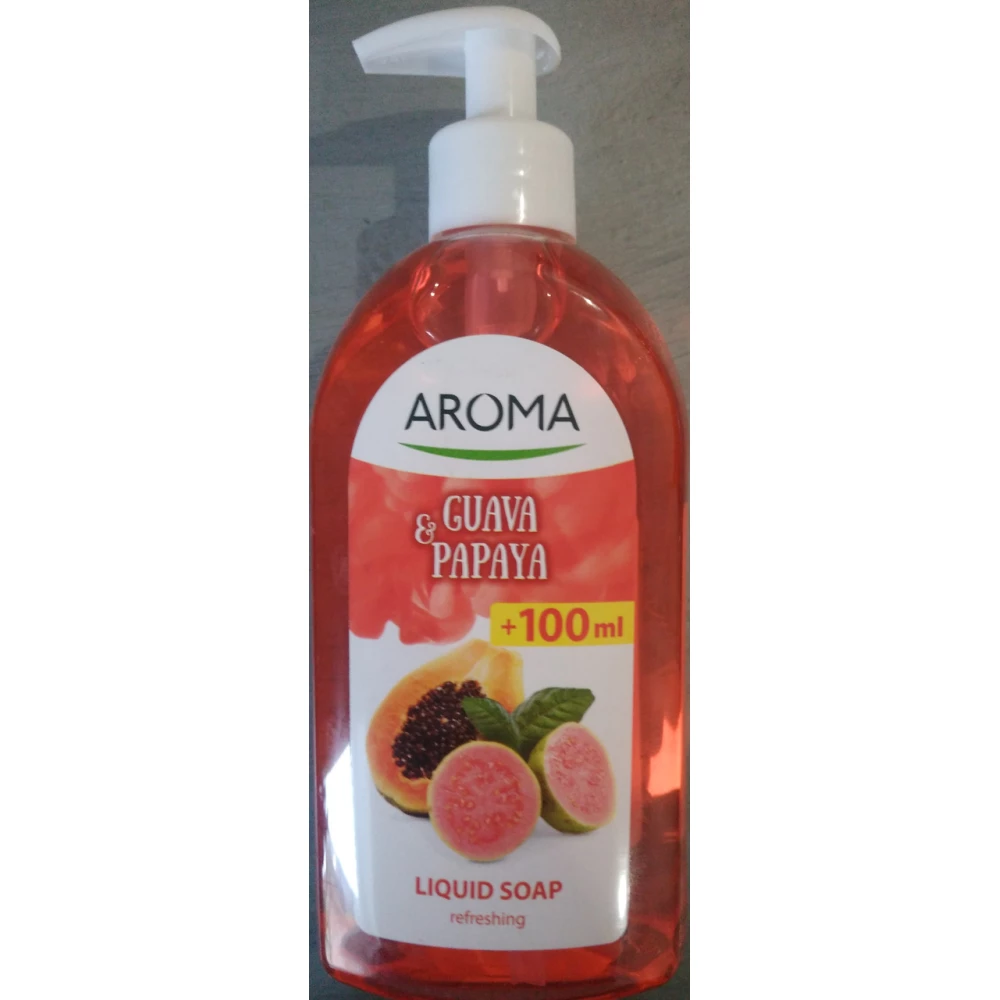 Рідке мило AROMA Гуава та папайя - освіжаюче  (500мл.)