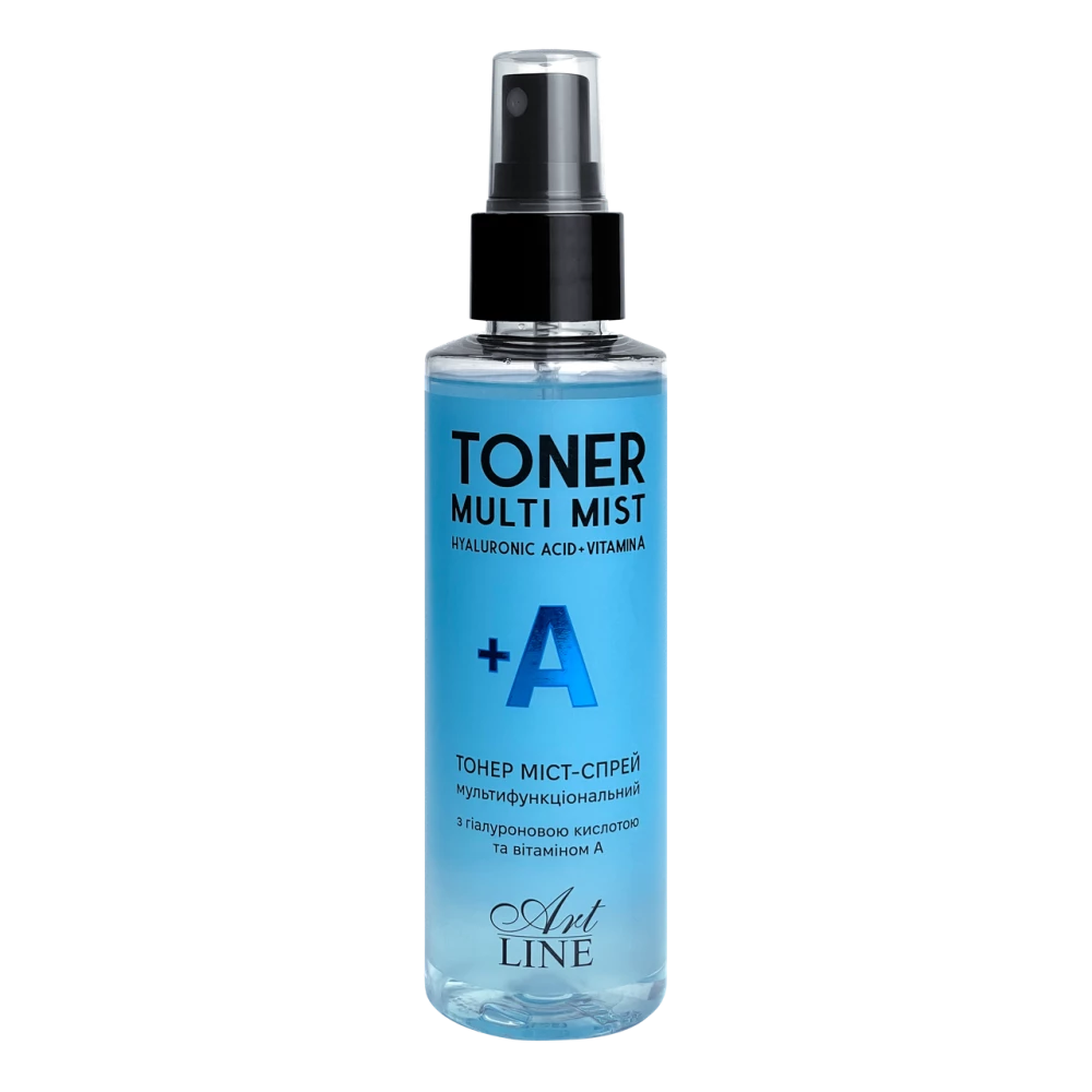 Тонер міст-спрей для обличчя з гіалуроновою кислотою та вітаміном А, 150 мл. “Art Line“
