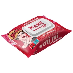 Изображение товара -  Волога серветка “#Мі_Мі“ 24л Beauty для зняття макіяжу ящ.14шт.