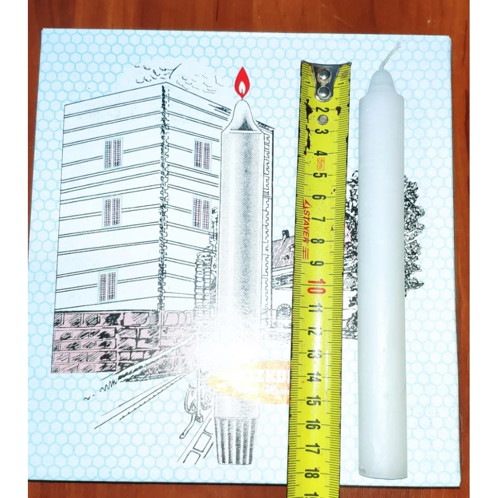 Свічка 50гр. 18см. Bozkurt (Турція) пач.-20шт. ящ-24пач. блакитні