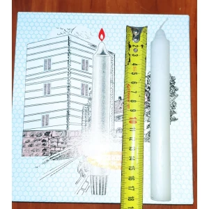 Изображение товара -  Свічка 50гр. 18см. Bozkurt (Турція) пач.-20шт. ящ-24пач. блакитні