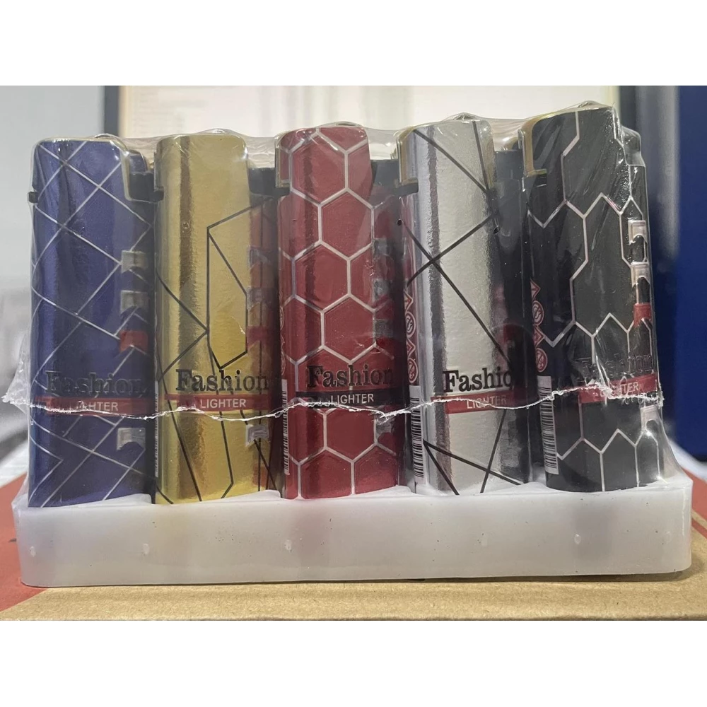 Запальничка кремній МЕТАЛ   № 208 Фешн пач.-2*25шт.