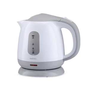 Изображение товара - Електрочайник ЕК-01РWG 1,0л, дисковий 1100 Вт корпус пластик, біло-сірий METEC