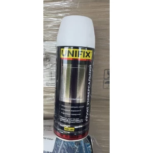 Изображение товара -  Емаль ґрунтувальна акрилова Білий мат. 400 мл UNIFIX