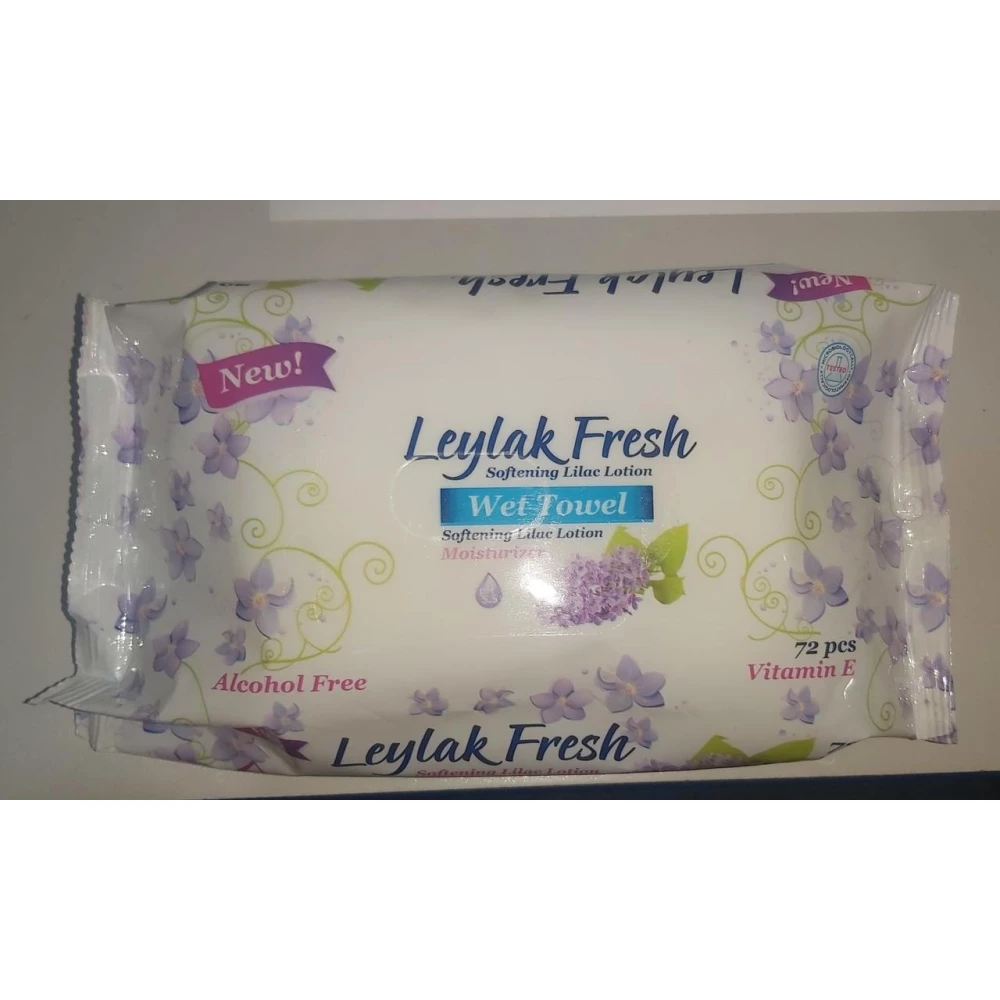Волога Серветка Leylak Fresh 72 л., БЕЗ КЛАПАНА-ящ.-24 шт.