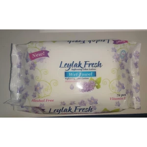 Изображение товара -  Волога Серветка Leylak Fresh 72 л., БЕЗ КЛАПАНА-ящ.-24 шт.