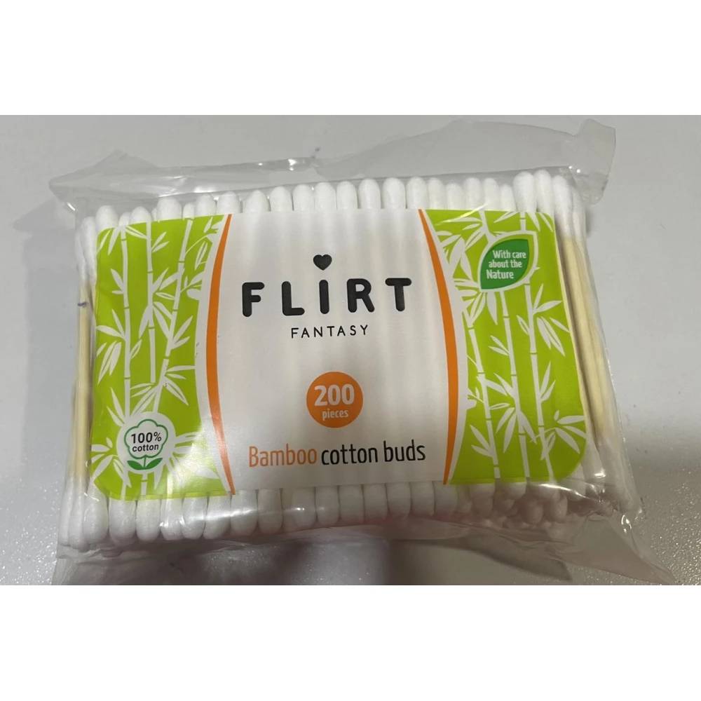 Ватні палички бамбук Fantasi FLIRT - 200 шт. ZIP (48 шт/ящ)