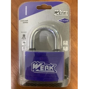 Изображение товара -  Замок навісний WERK 76мм PWС-IP 0170W