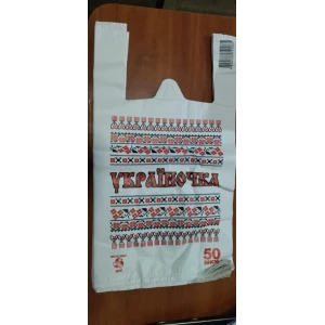 Изображение товара -  Майка CS Вишиванка Україночка 30*55 51мкм, пач.-100шт.,міш.500шт.