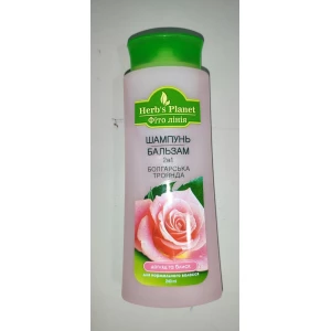 Изображение товара -  Шампунь-бальзам 2в1 “Болгарська  троянда“ догляд та блиск  240м“Фіто лінія“ Herbs Planet