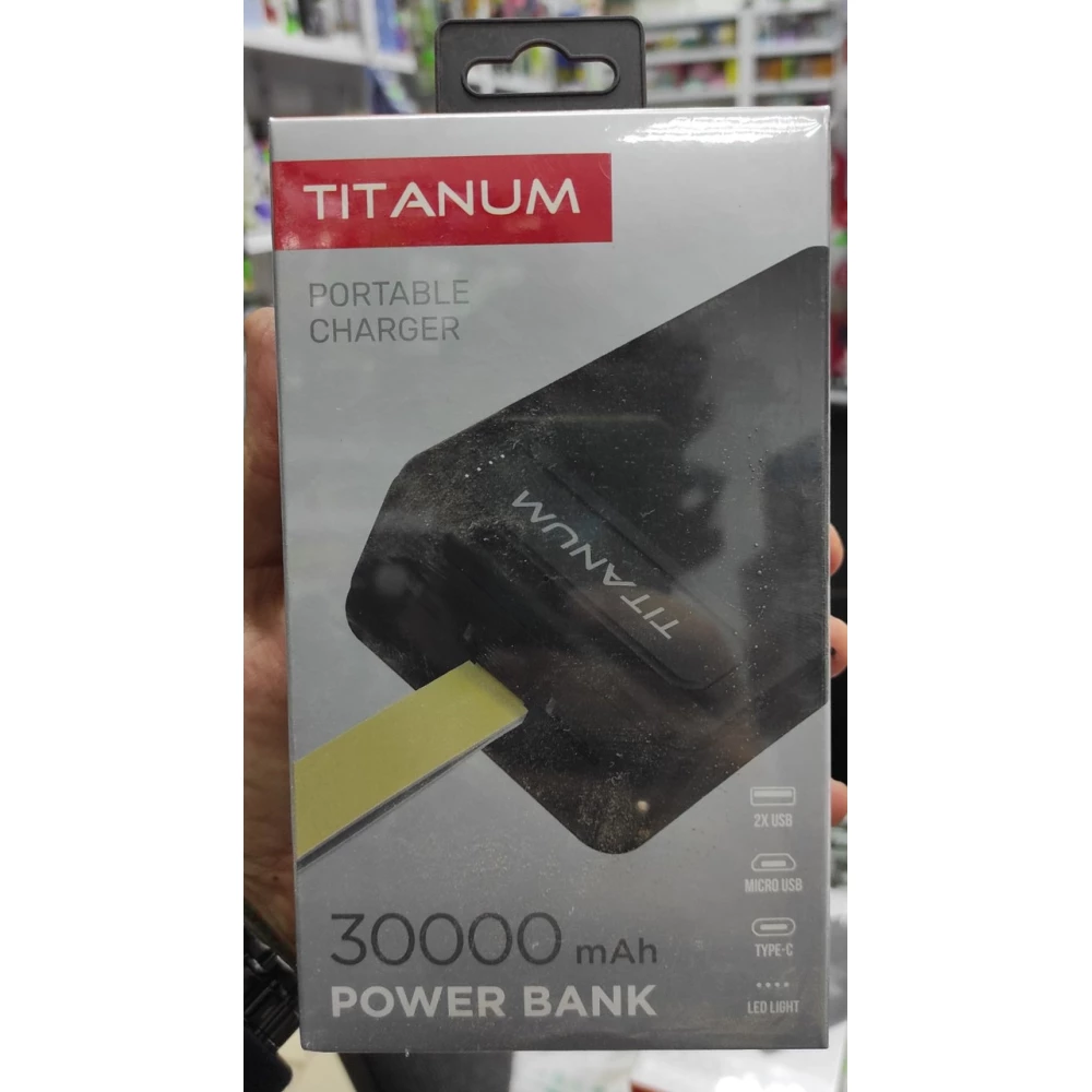 Повербанк TITANUM 914 Black 30000mah