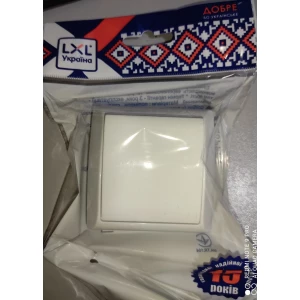 Изображение товара -  Вимикач Білий Одинарний TERRA LXL .2201