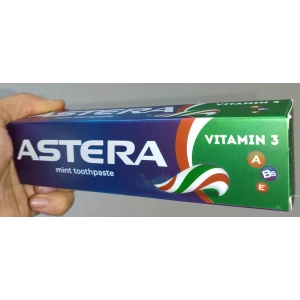 Изображение товара -  Зубна паста Astera  Active + Vitamin 3 (3 Вітаміни) 110 мл.