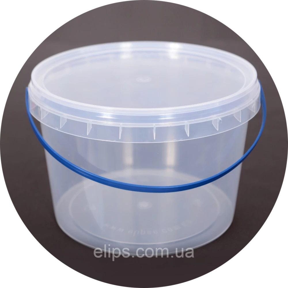 Відро 3.4л Харчове з кришкою міш.-25шт.