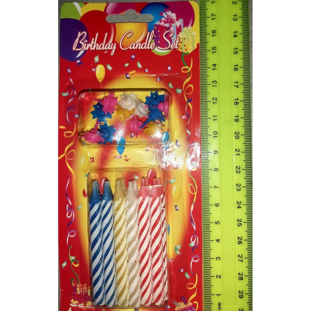 Свічки в торт  Birthday Candle Set, пач.-24 уп.