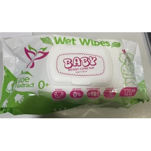 Изображение товара -  Волога серветка “Baby“ 120 л. ящ.12 шт.