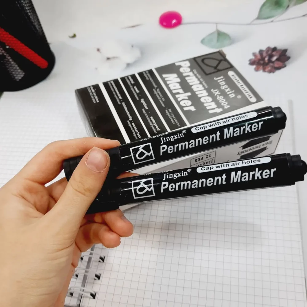 Маркер “Pernament“ X-8004, d-3mm. Широкий, чорний, пач.-12шт.