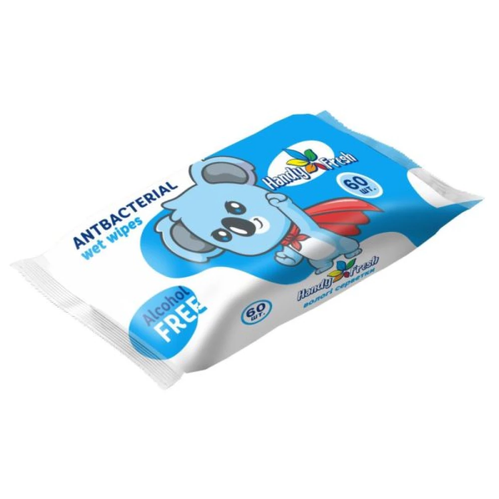 Волога серветка “Handy Fresh“ 60 л. Антибактеріальна  ящ.20шт.