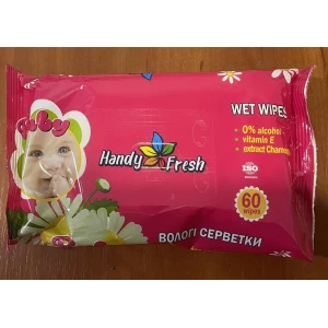 Изображение товара -  Волога серветка “Handy Fresh“ 60 л. Дитяча ромашка ящ.20шт.