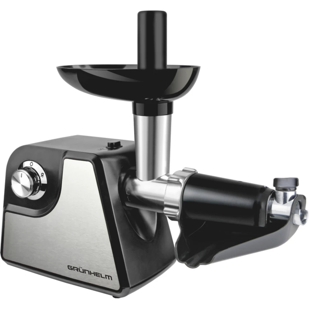 М.ясорубка електро GRUNHELM AMG180SJ, 1800Вт., 2 реш, томат,сік, насадка для ковбас і кеббе